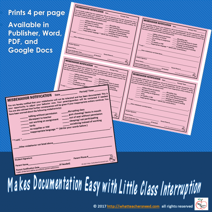 The Pink Slip (An Amazing Discipline Management Tool) What Teachers Need